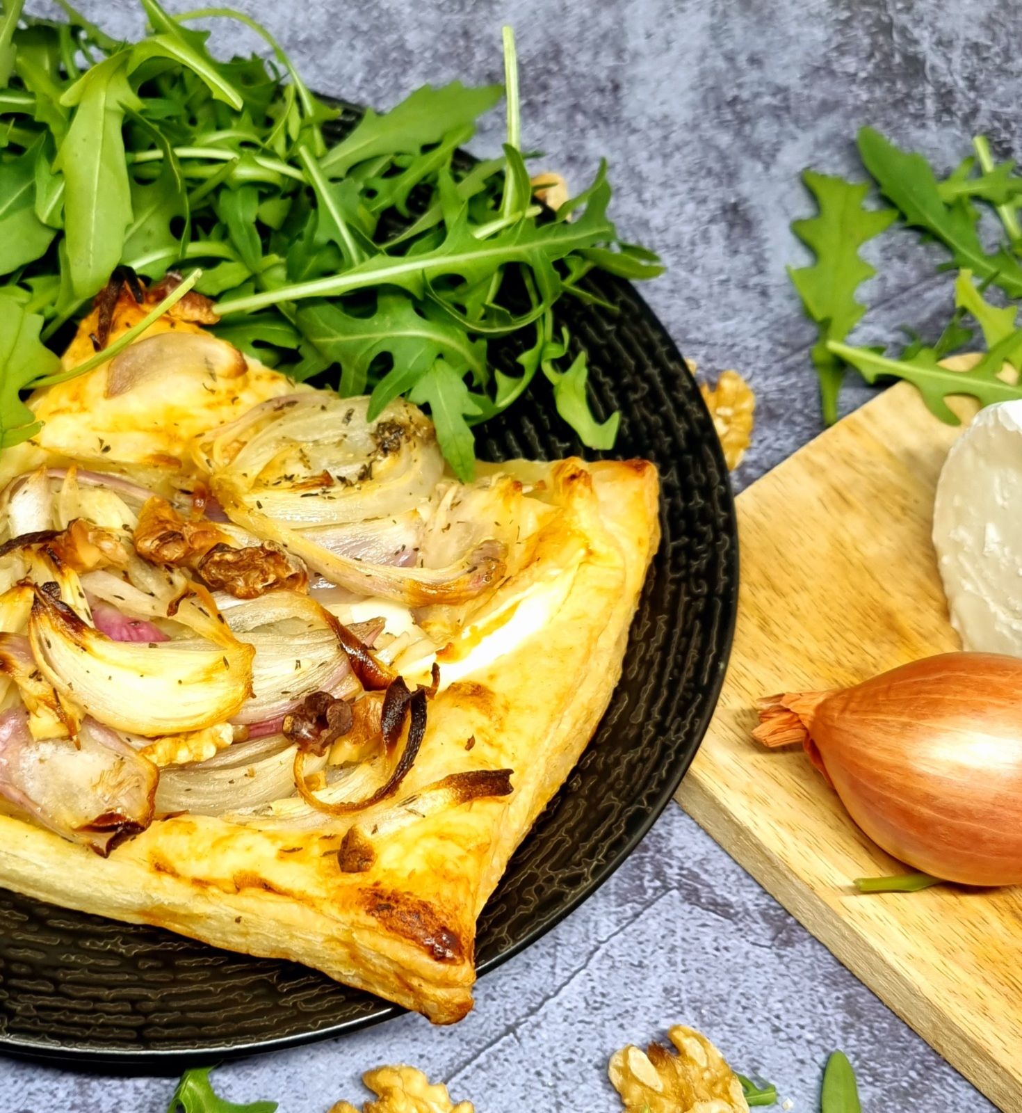 Tartelettes chèvre et échalote