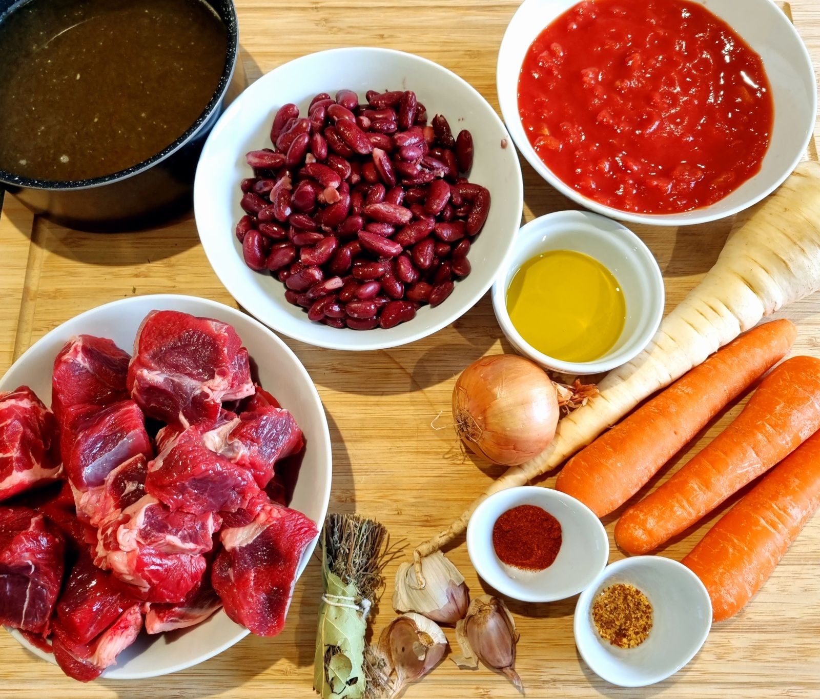 Goulash aux haricots rouges