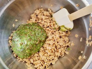 Galettes d'épeautre au pesto