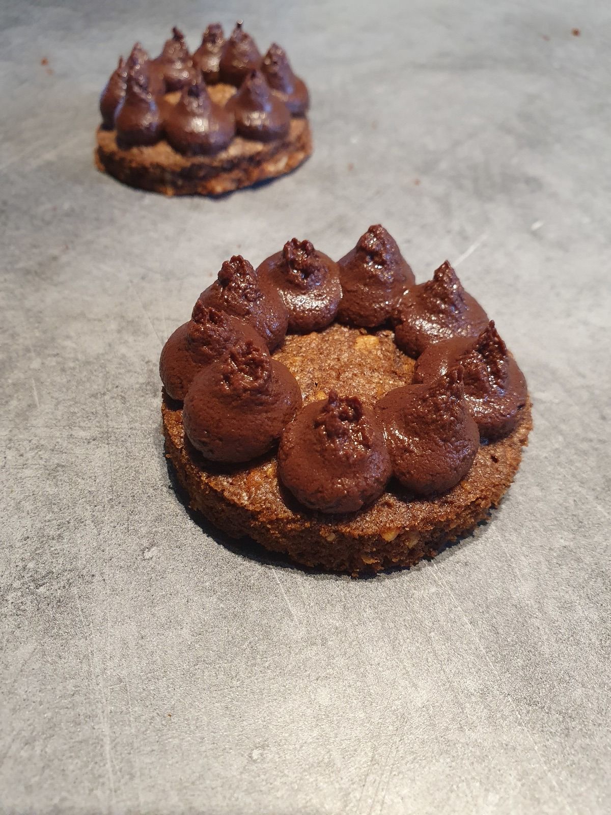 Sapins meringués orange chocolat noir