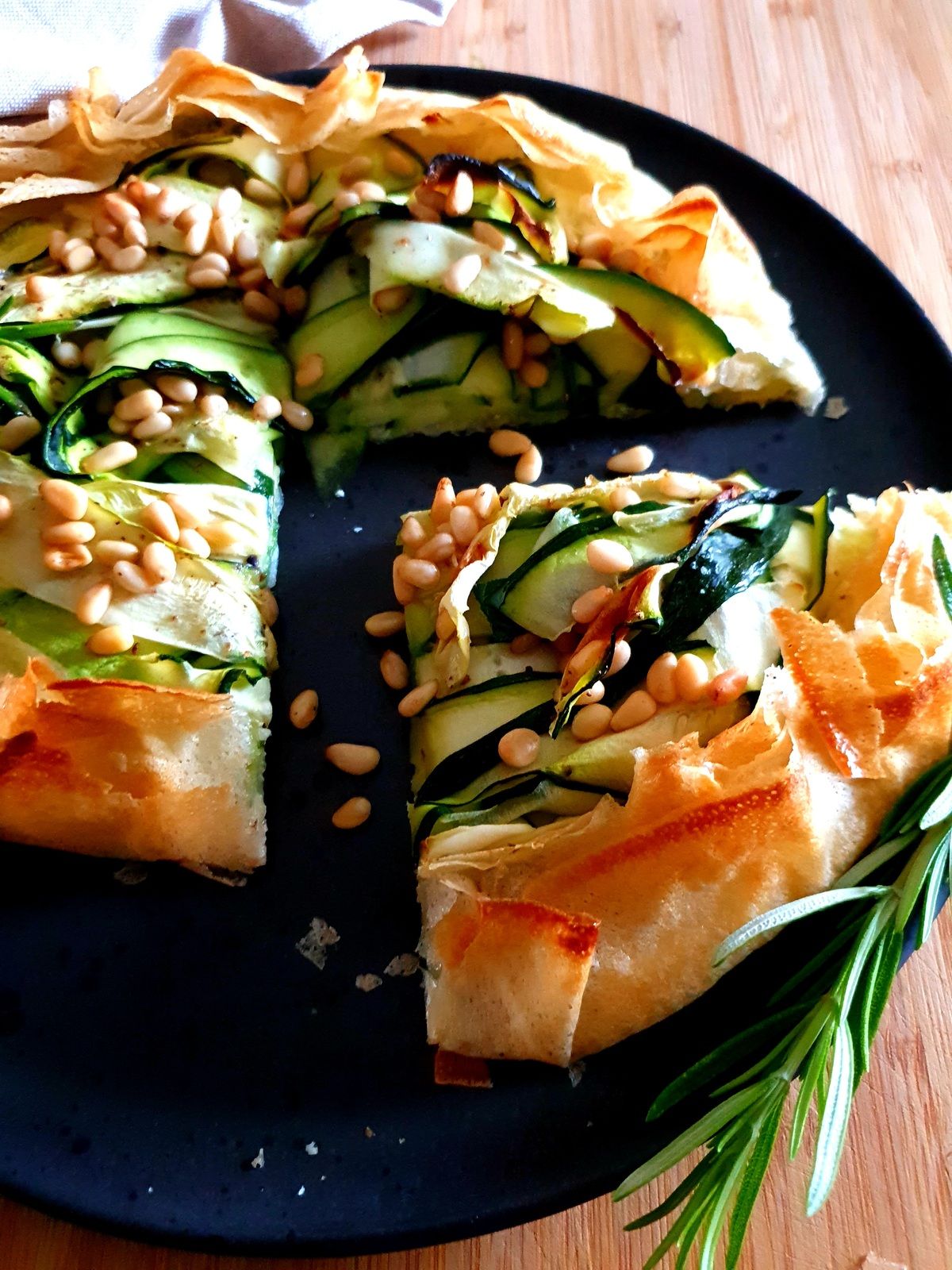 Tarte rustique express courgettes et brousse