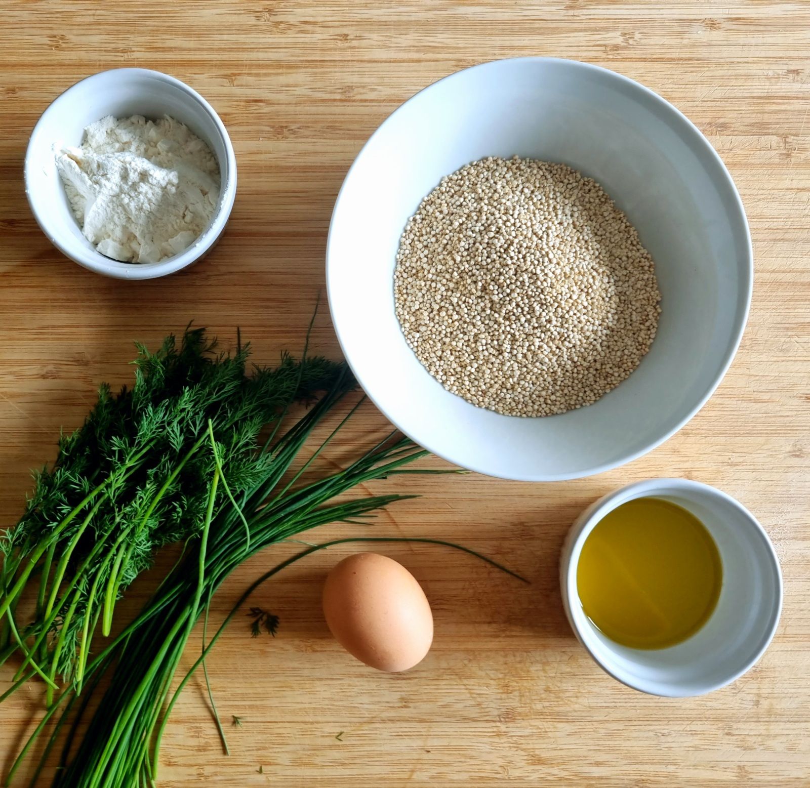 Galettes de quinoa aux herbes