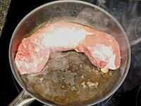 Filet mignon à la bière et à la moutarde