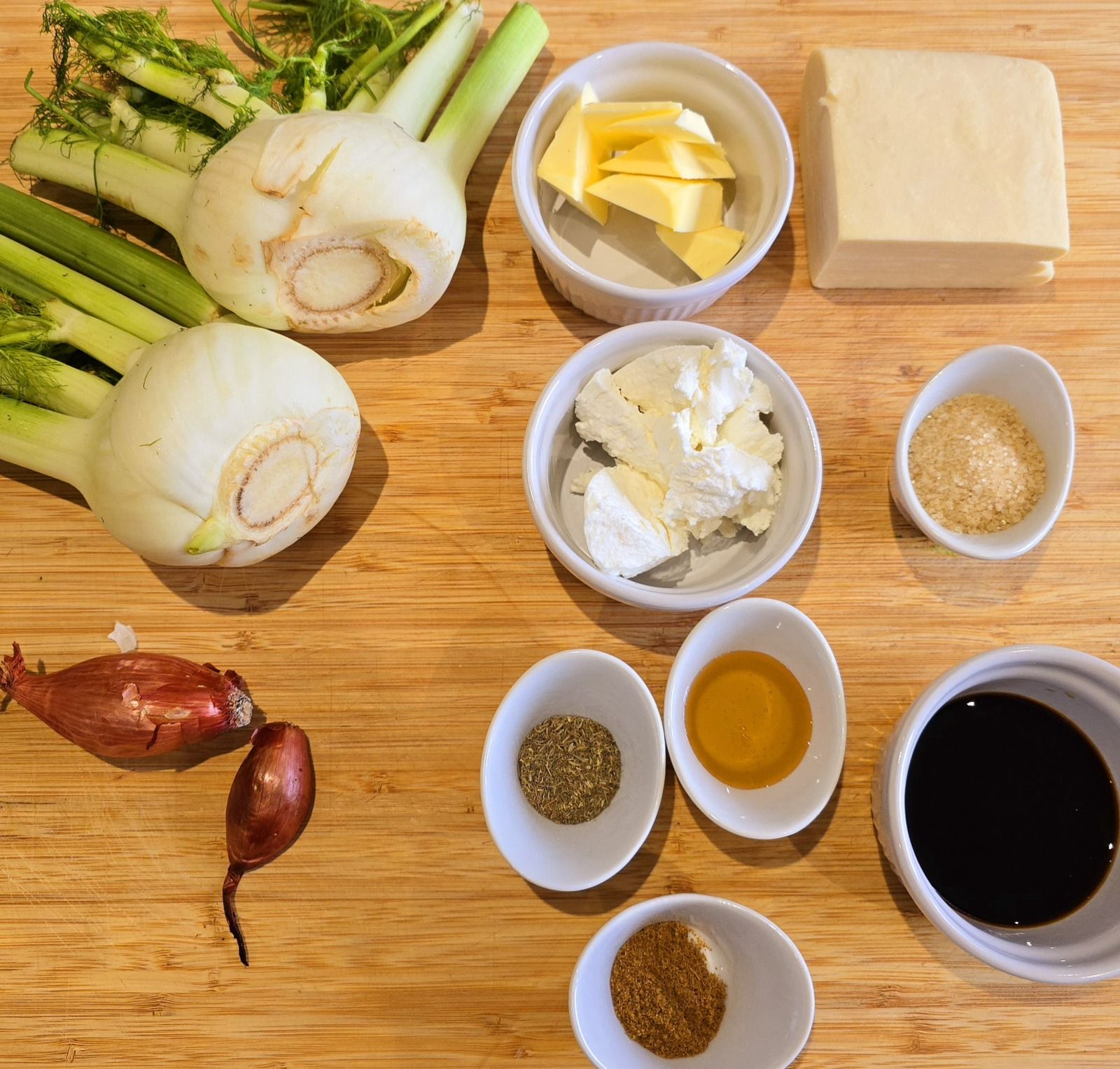 Tatin de fenouil au chèvre
