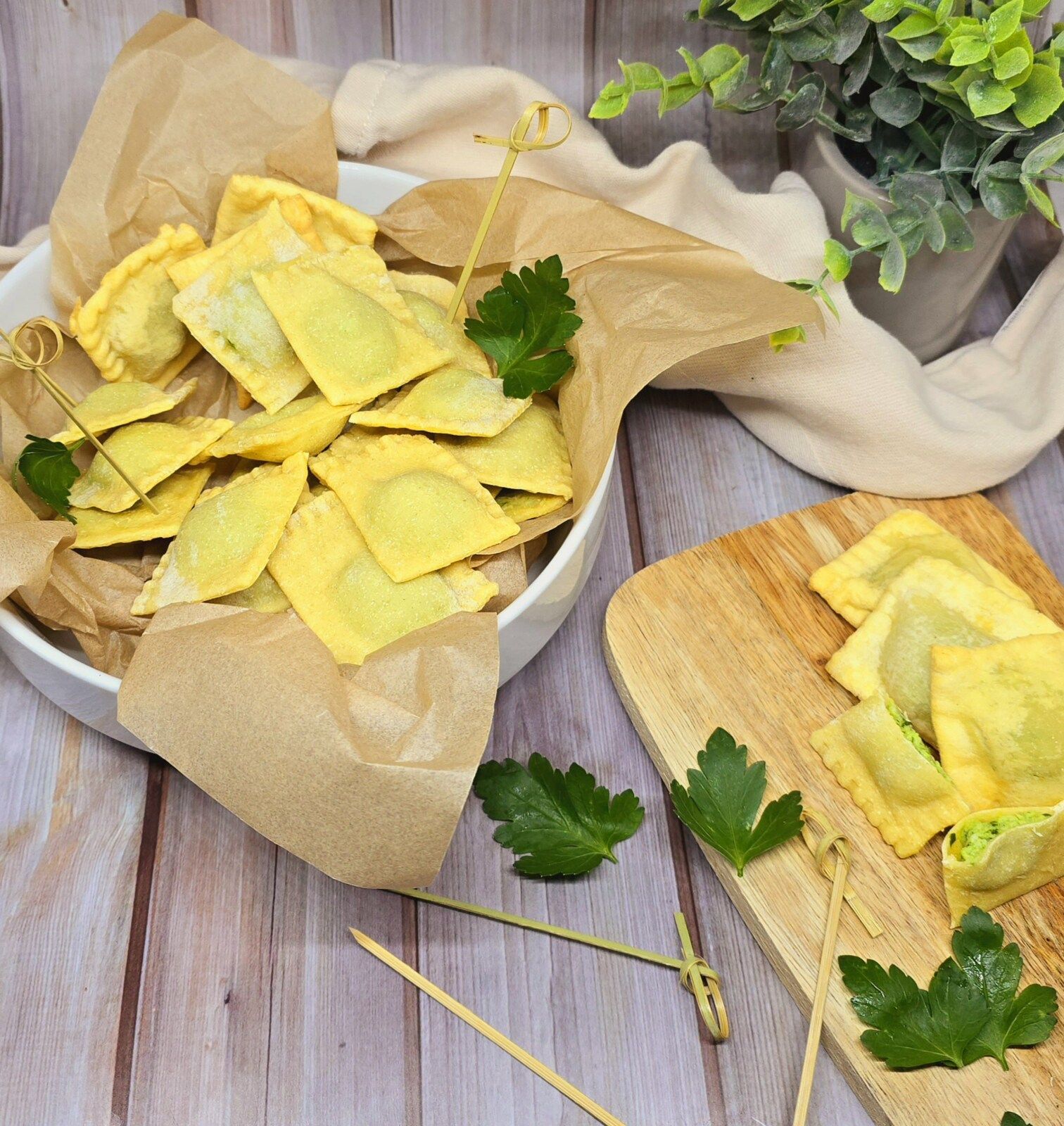 Ravioles croustillantes au fromage