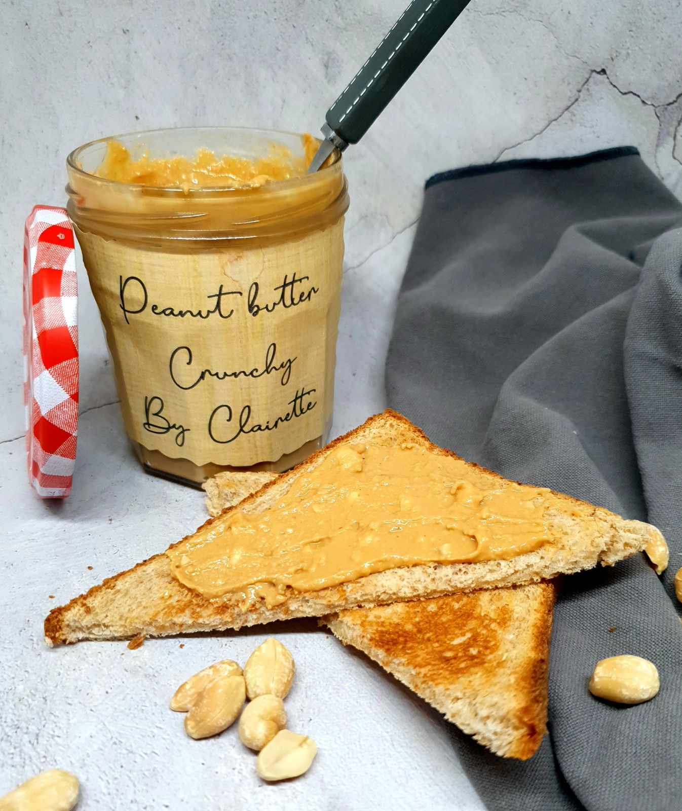 Beurre de cacahuètes crunchy ! 