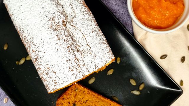 Cake au potimarron et graines de courge