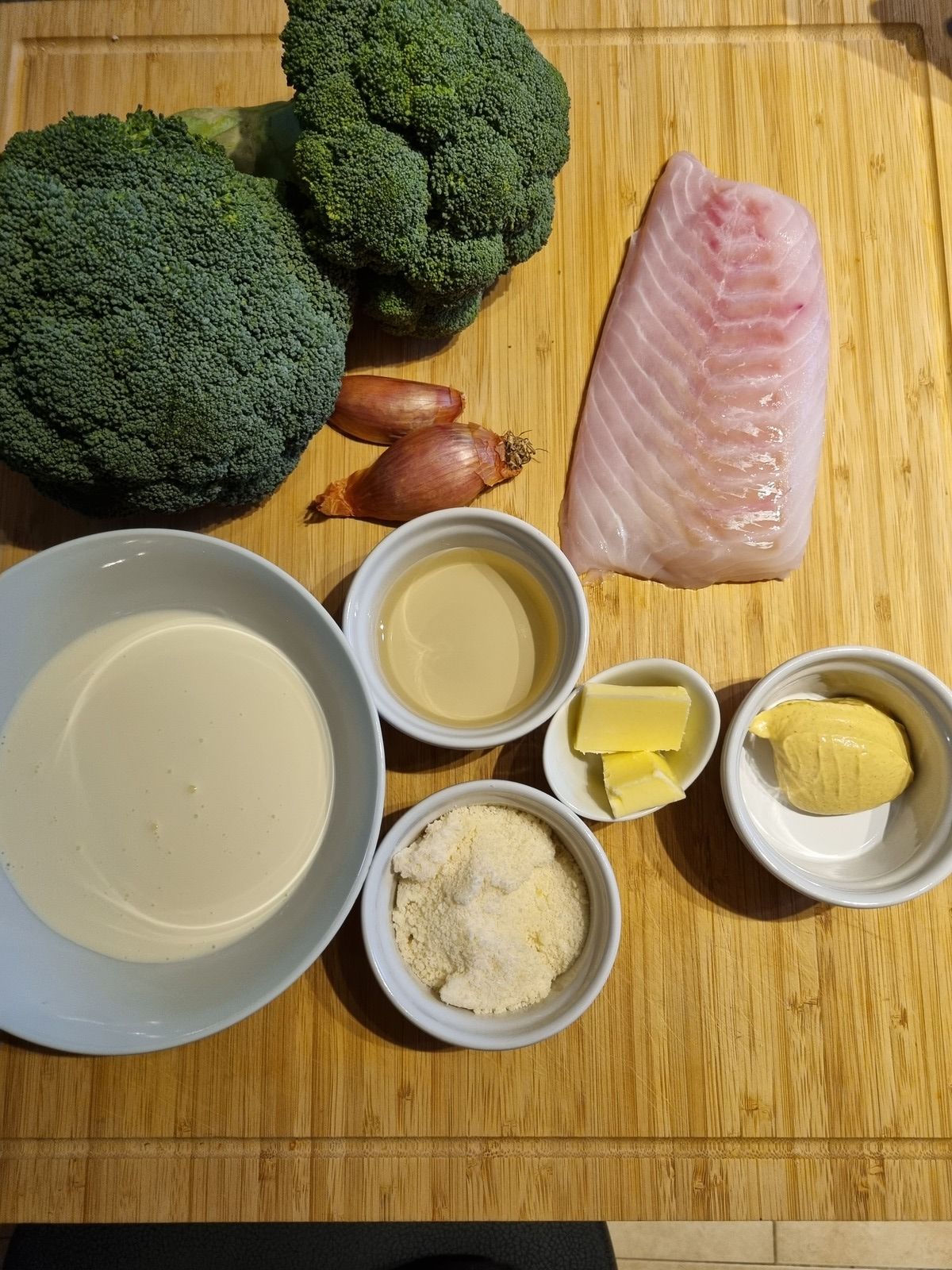 Gratin de brocolis et cabillaud