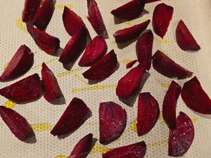 Salade de betteraves rôties, orange sanguine et burrata