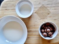 Entremet banane et chocolat au caramel