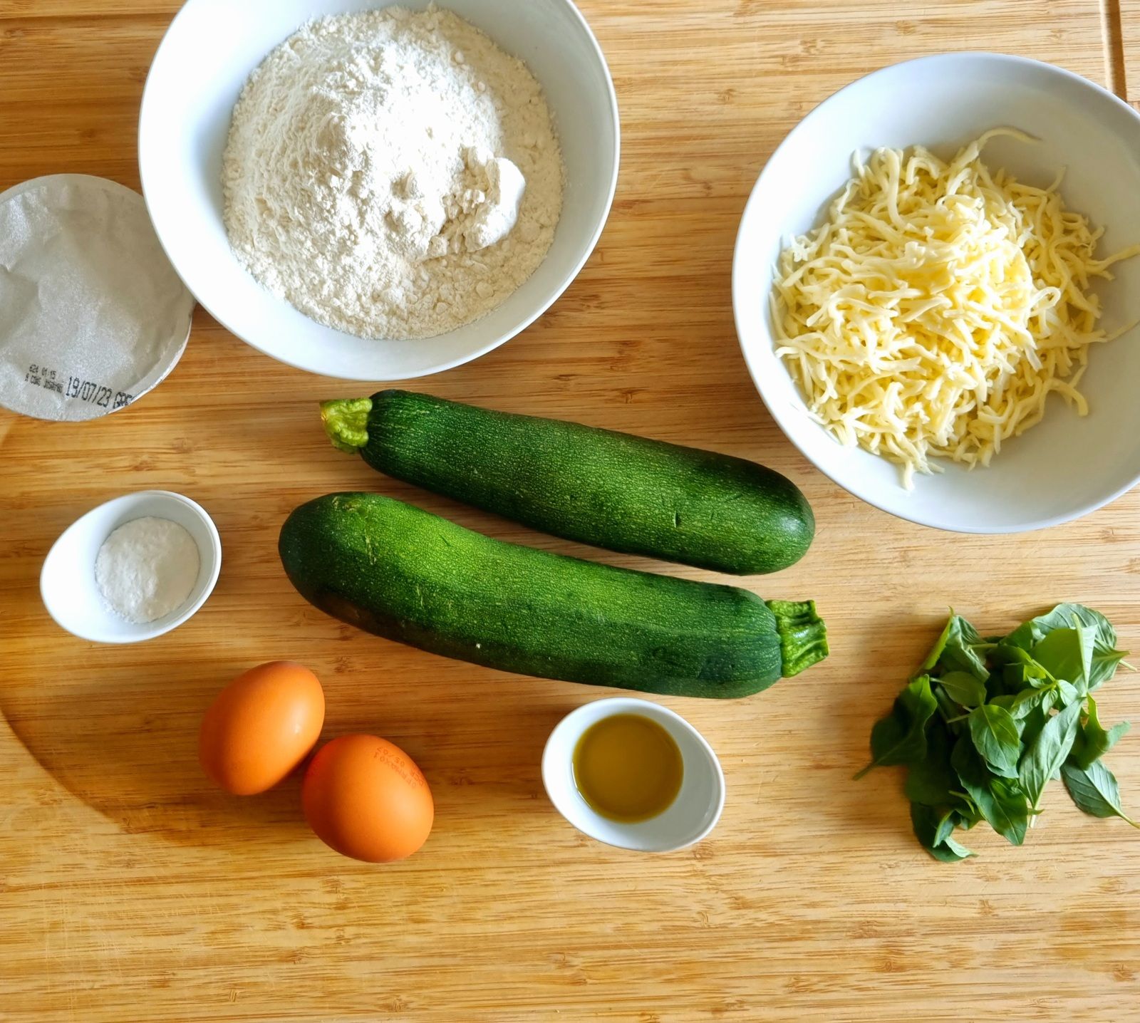 Pancakes aux courgettes et mozzarella