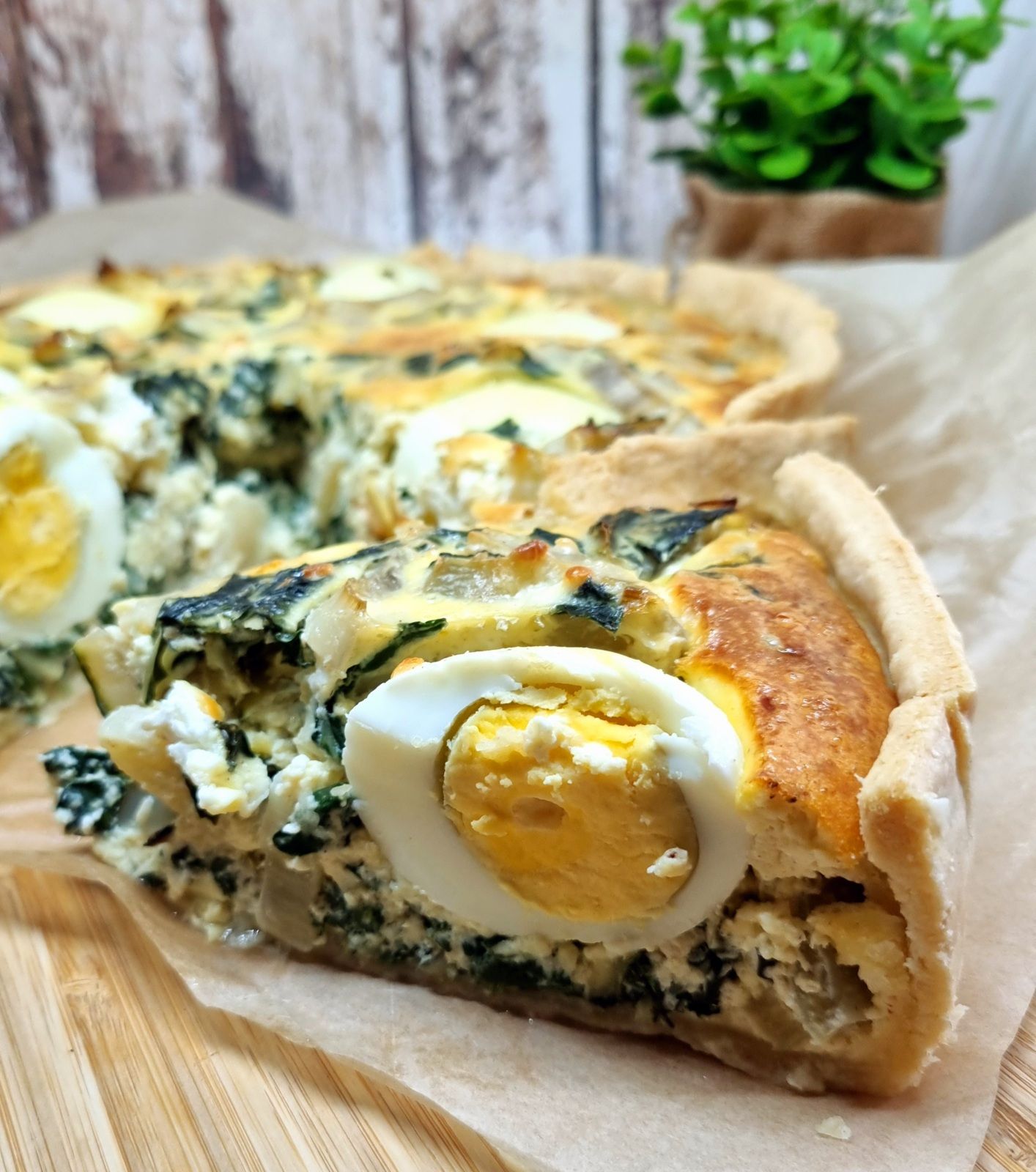 Quiche aux blettes et aux œufs durs