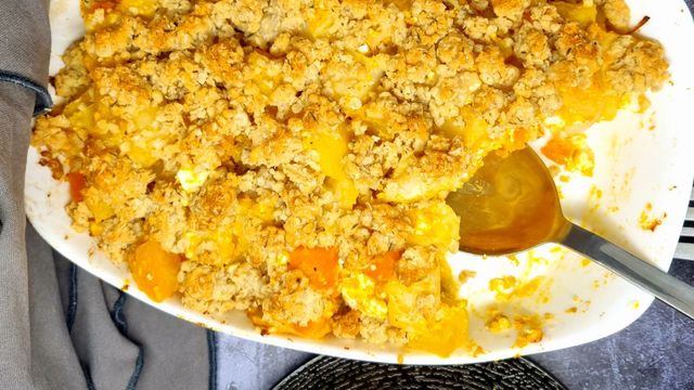 Crumble de légumes d'automne