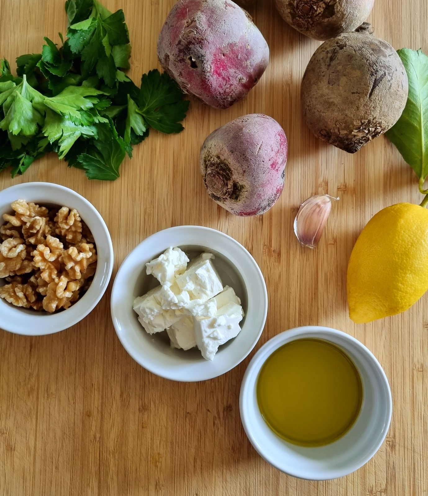 Carpaccio de betteraves à la fêta