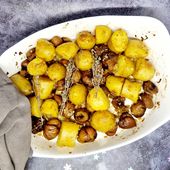 Pommes de terre et châtaignes rôties au cumin - Recettes de Aimeraude