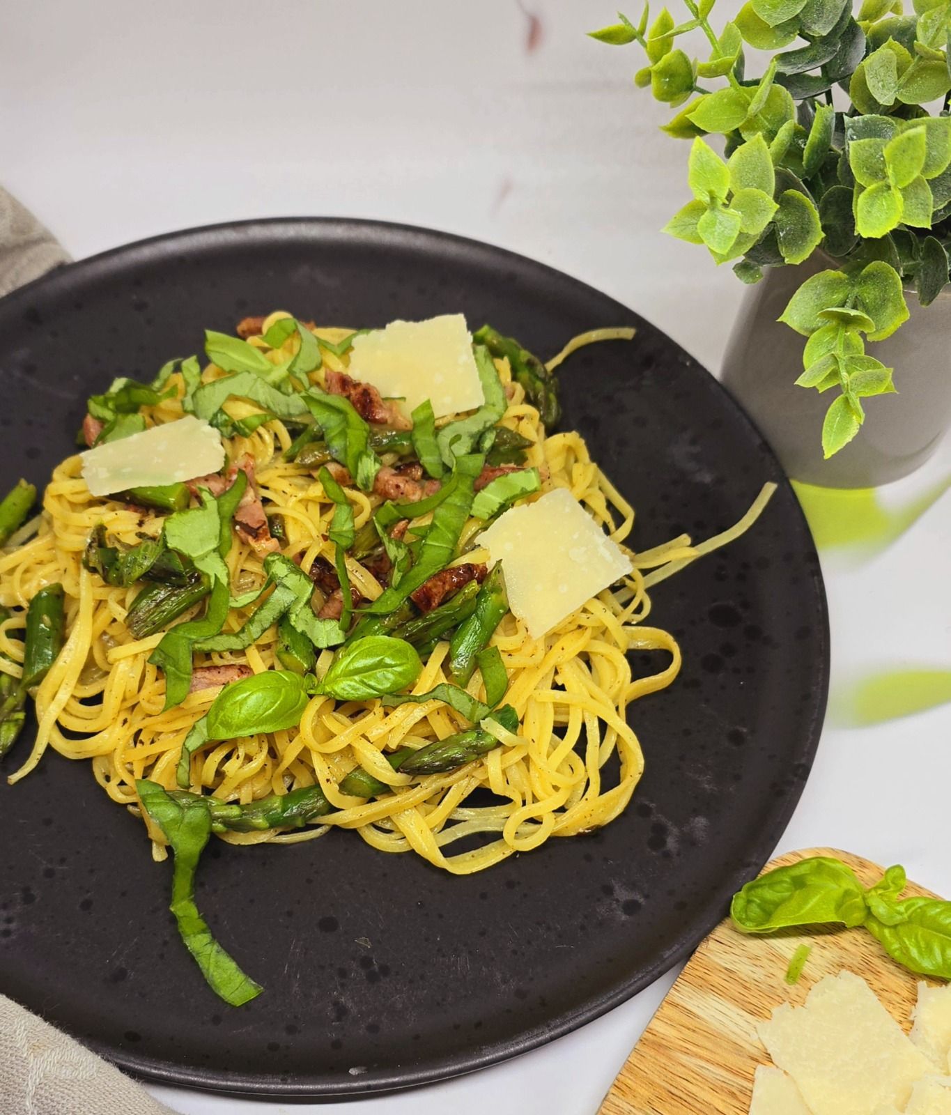 Linguines aux asperges