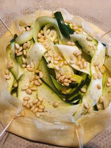 Tarte rustique express courgettes et brousse