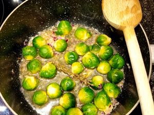 Clafoutis de choux de Bruxelles