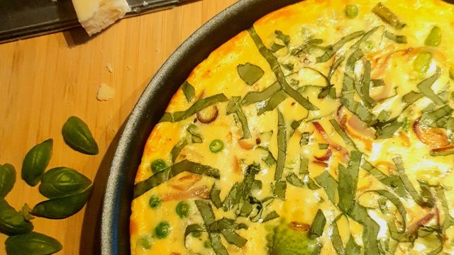 Fritatta aux légumes printaniers