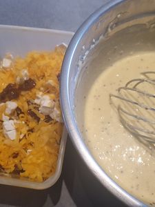 Cake chèvre, mimolette et tomates séchées