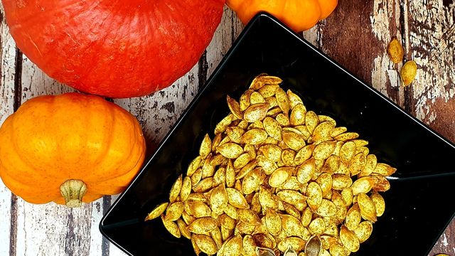 Graines de citrouille rôties