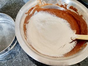 Gâteau poires, chocolat et huile d'olive