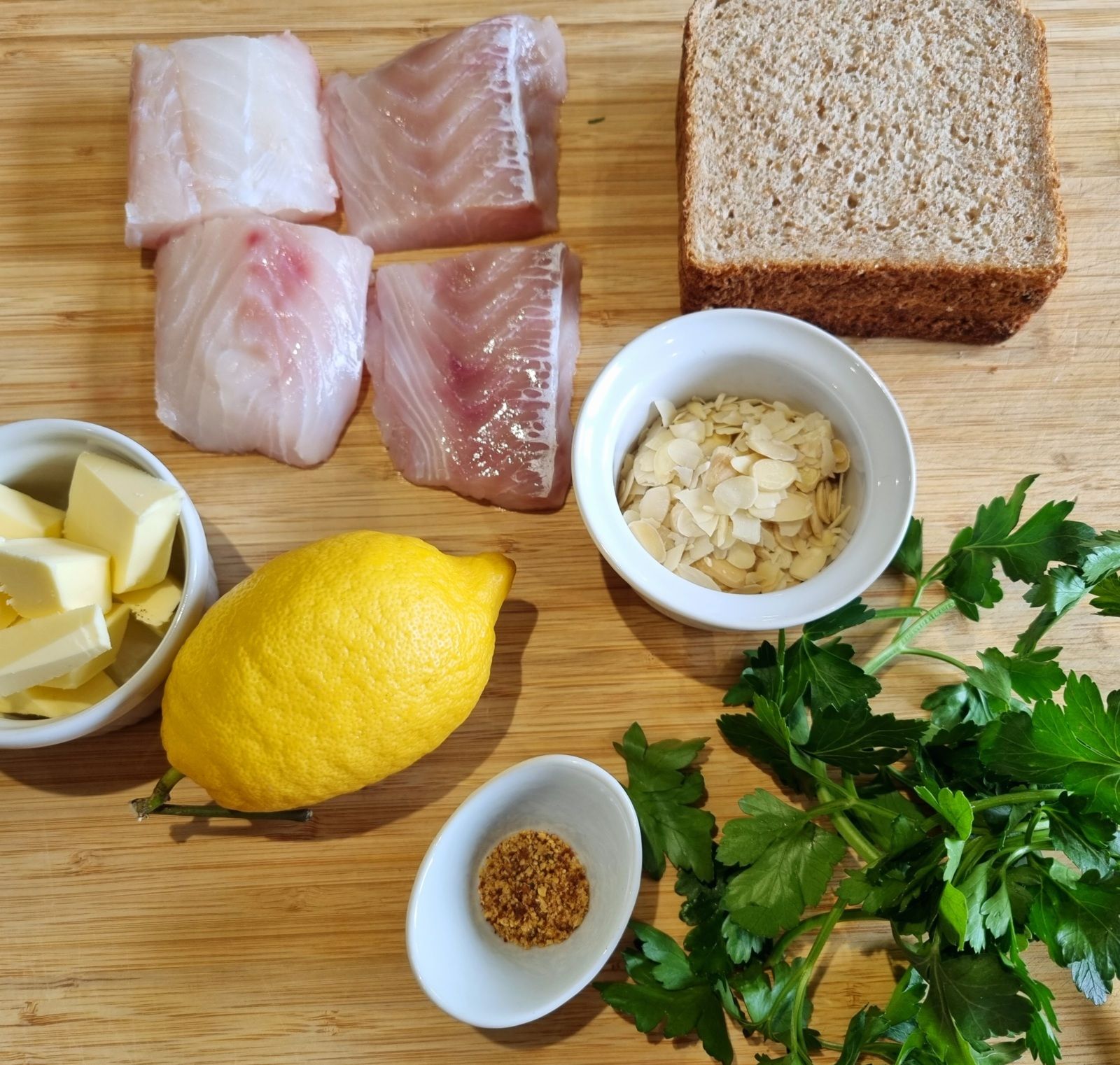 Cabillaud en croûte d'amande