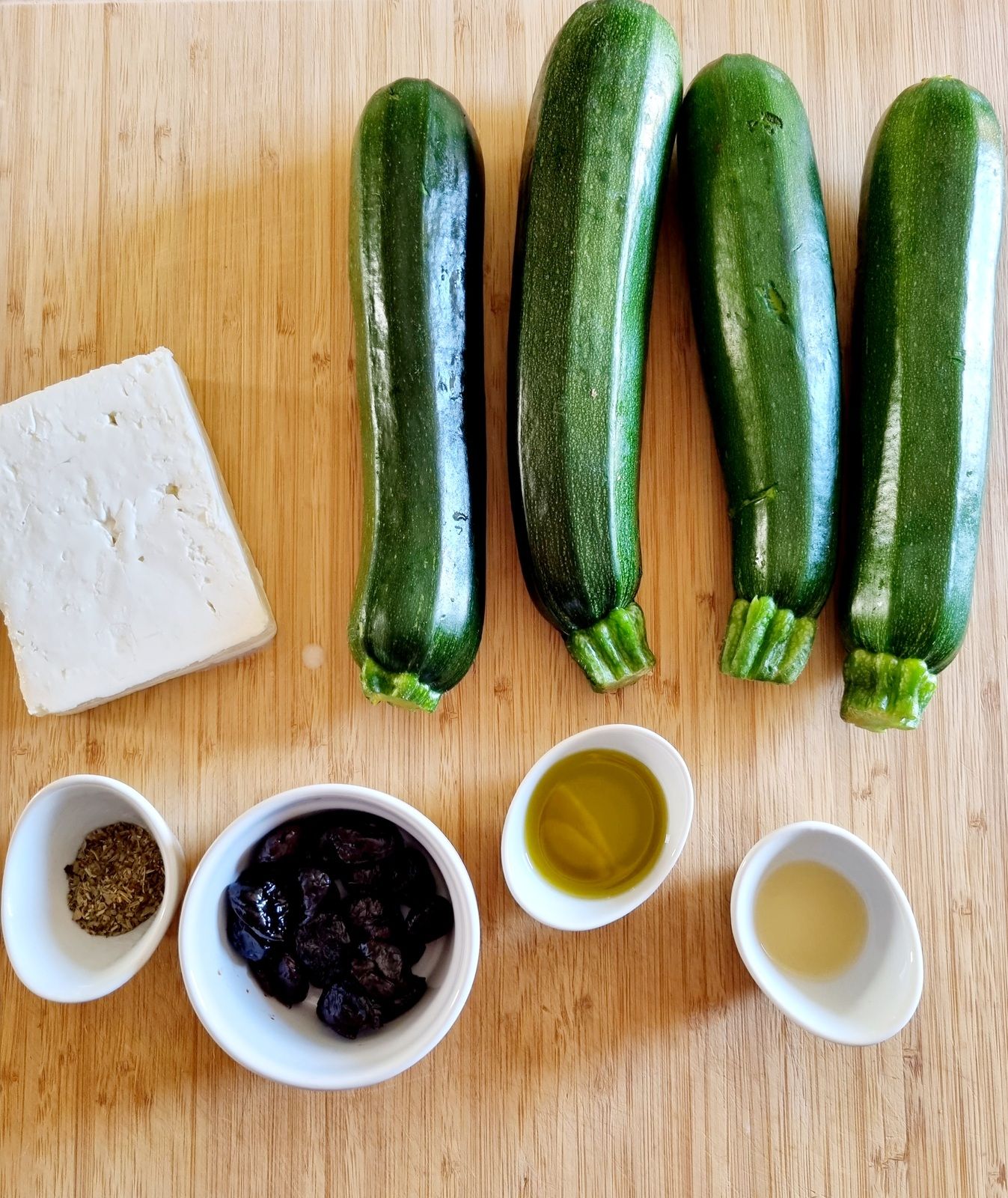 Courgettes hasselback feta et olives