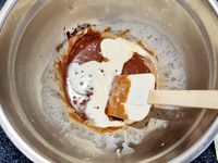 Entremet banane et chocolat au caramel