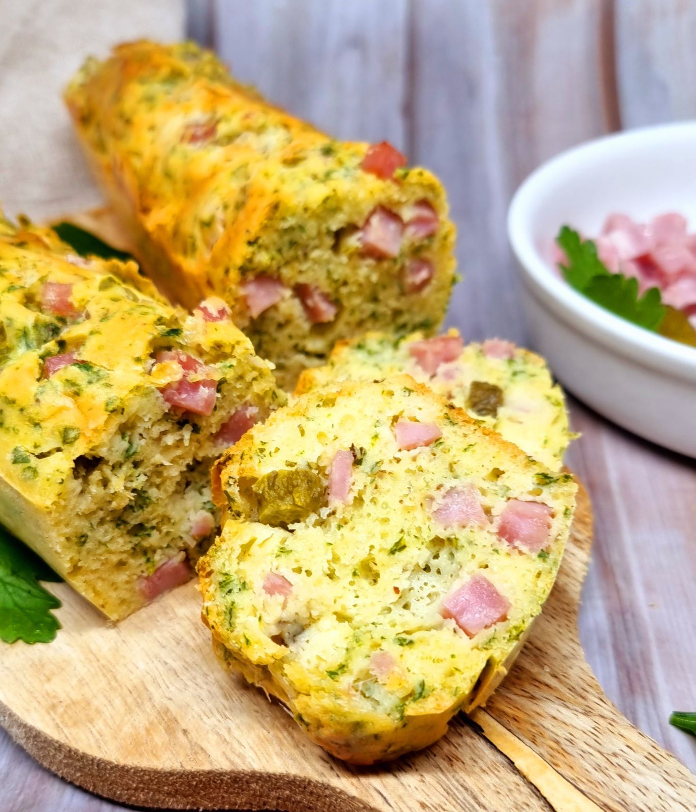 Cake jambon cornichon