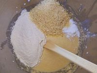 Cake rhubarbe et fleur d'oranger