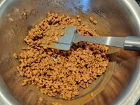 Entremet banane et chocolat au caramel