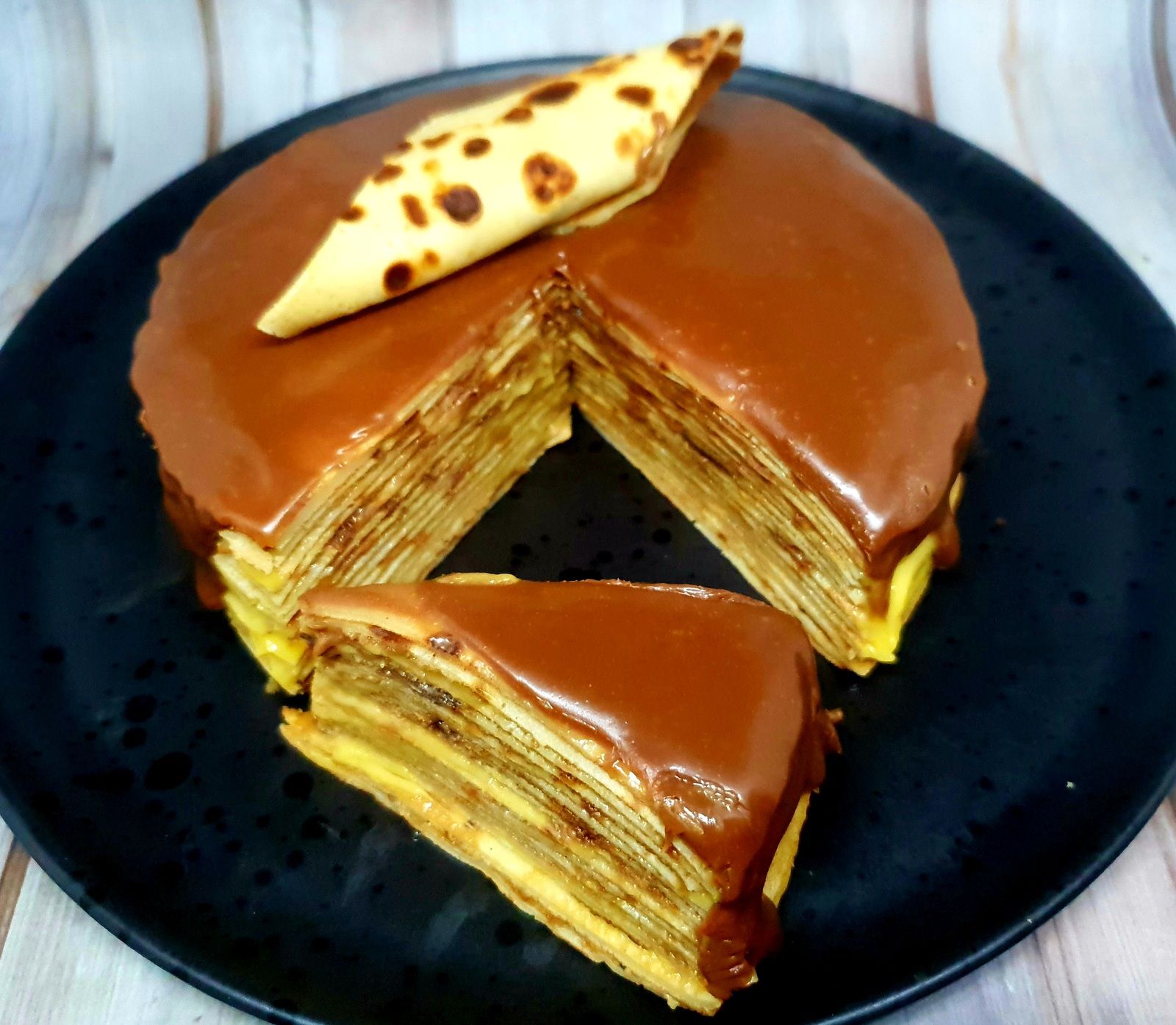 Gâteau de crêpes passion chocolat