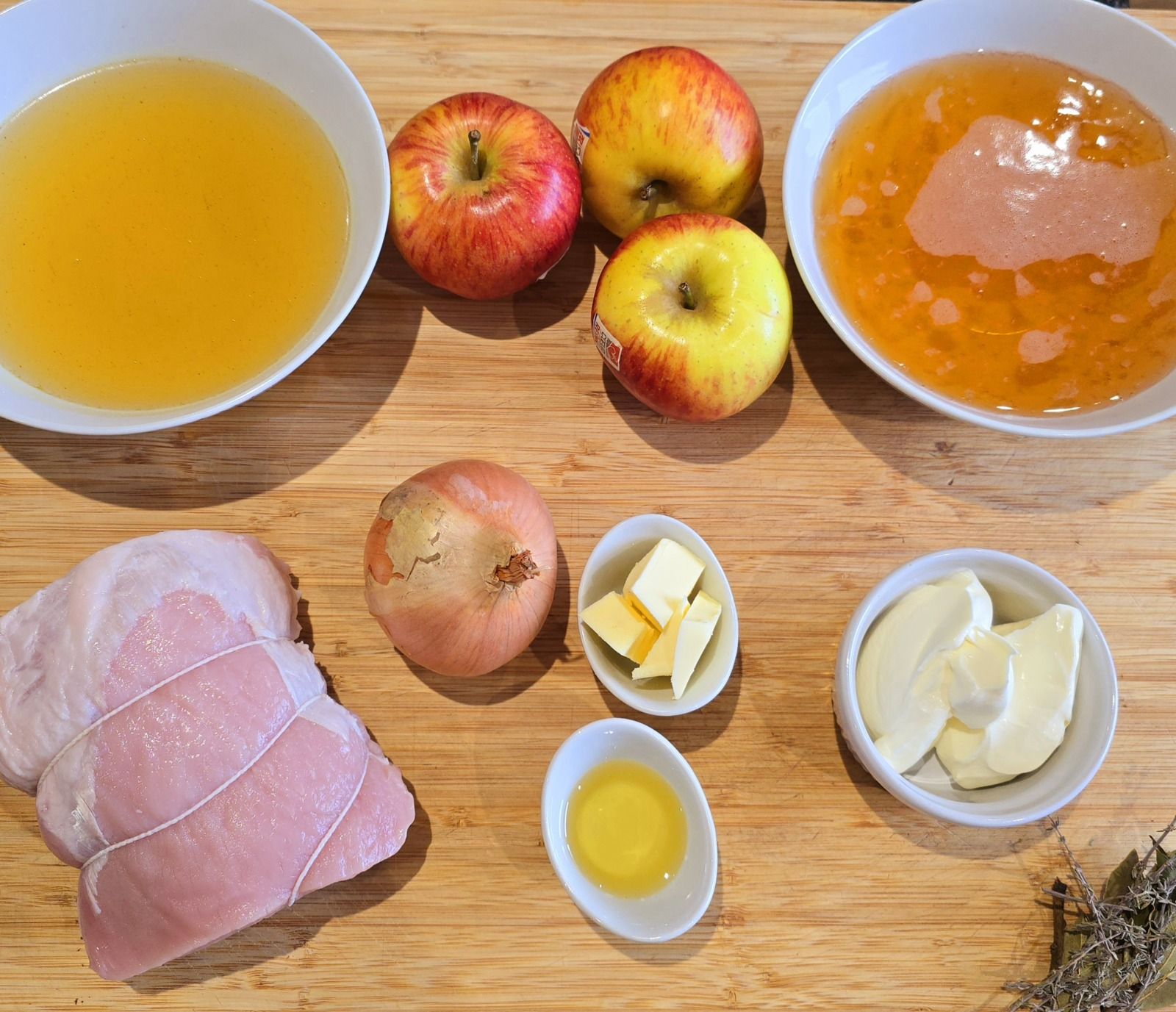 Rôti de porc au cidre