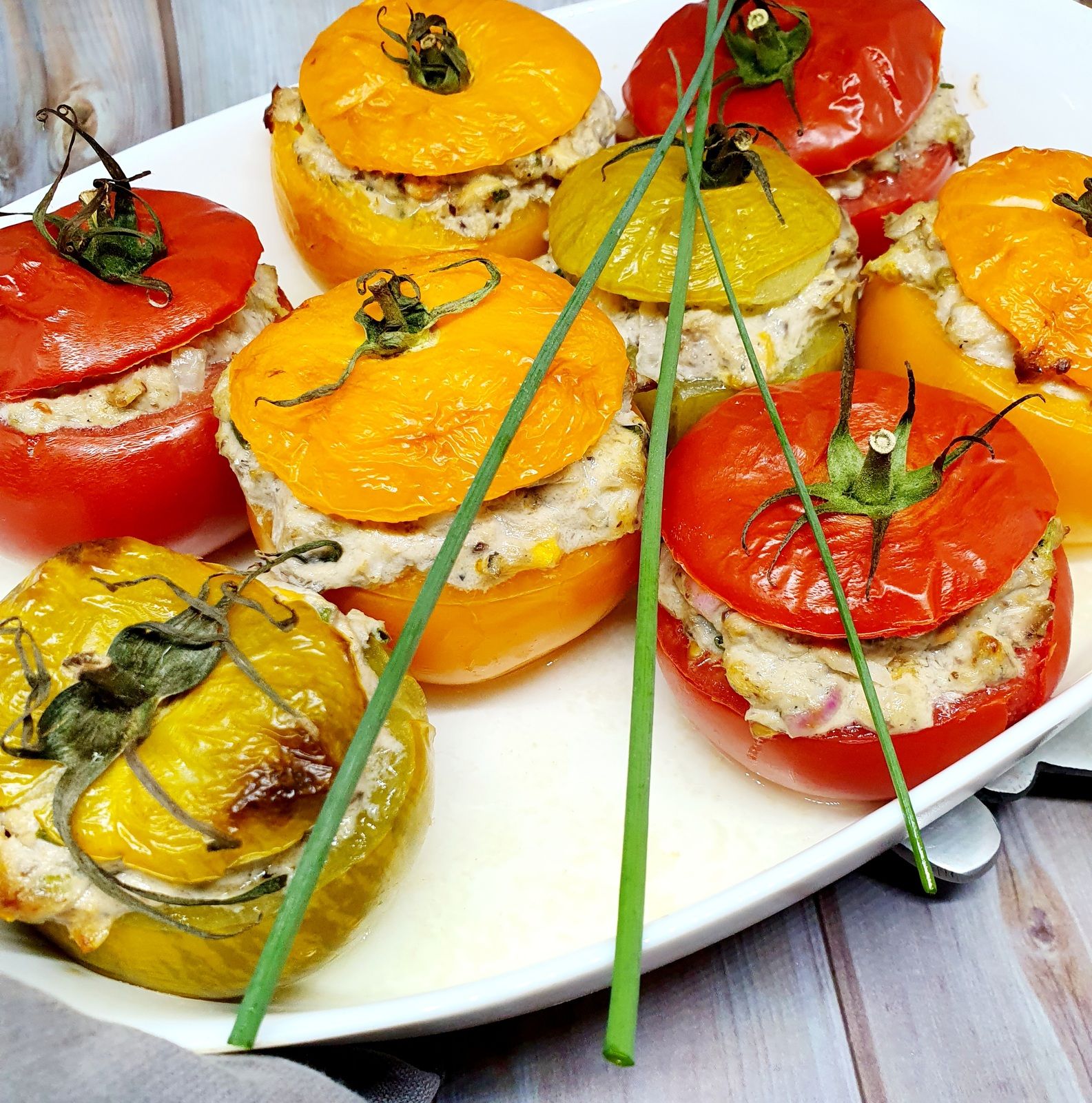 Tomates farçies aux sardines