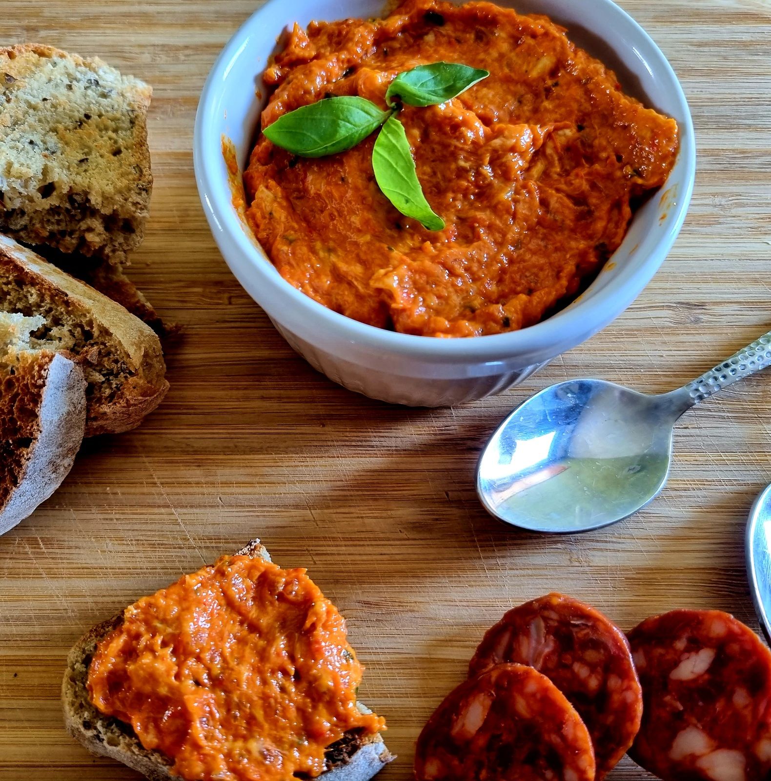 Tartinade de chorizo et poivron rouge
