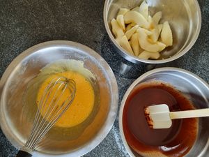 Gâteau poires, chocolat et huile d'olive
