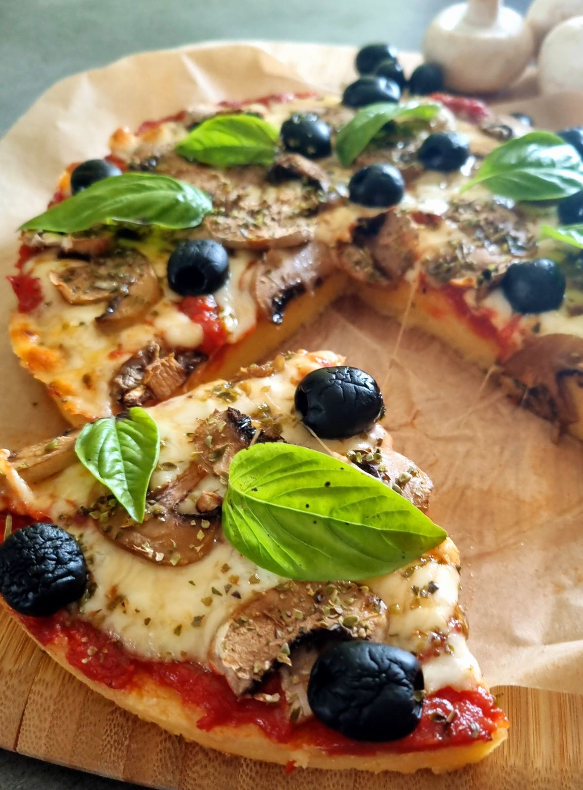 Galette de polenta façon pizza 