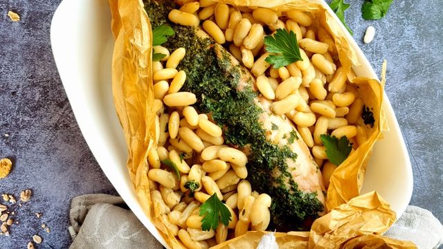 Filet mignon en papillote