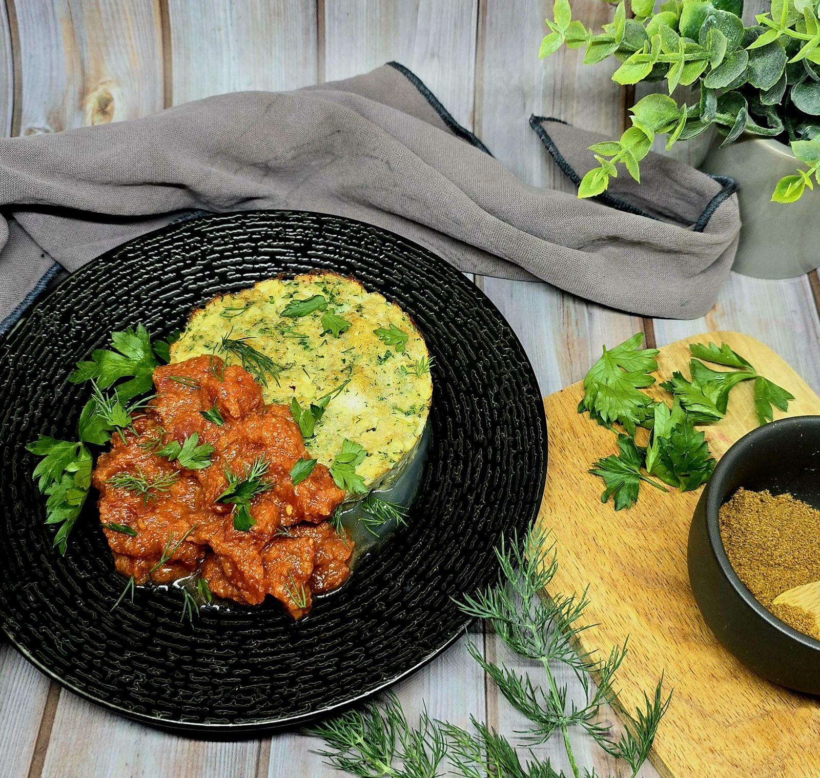 Galettes de cabillaud aux herbes et épices