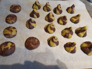 Damiers pistache-chocolat