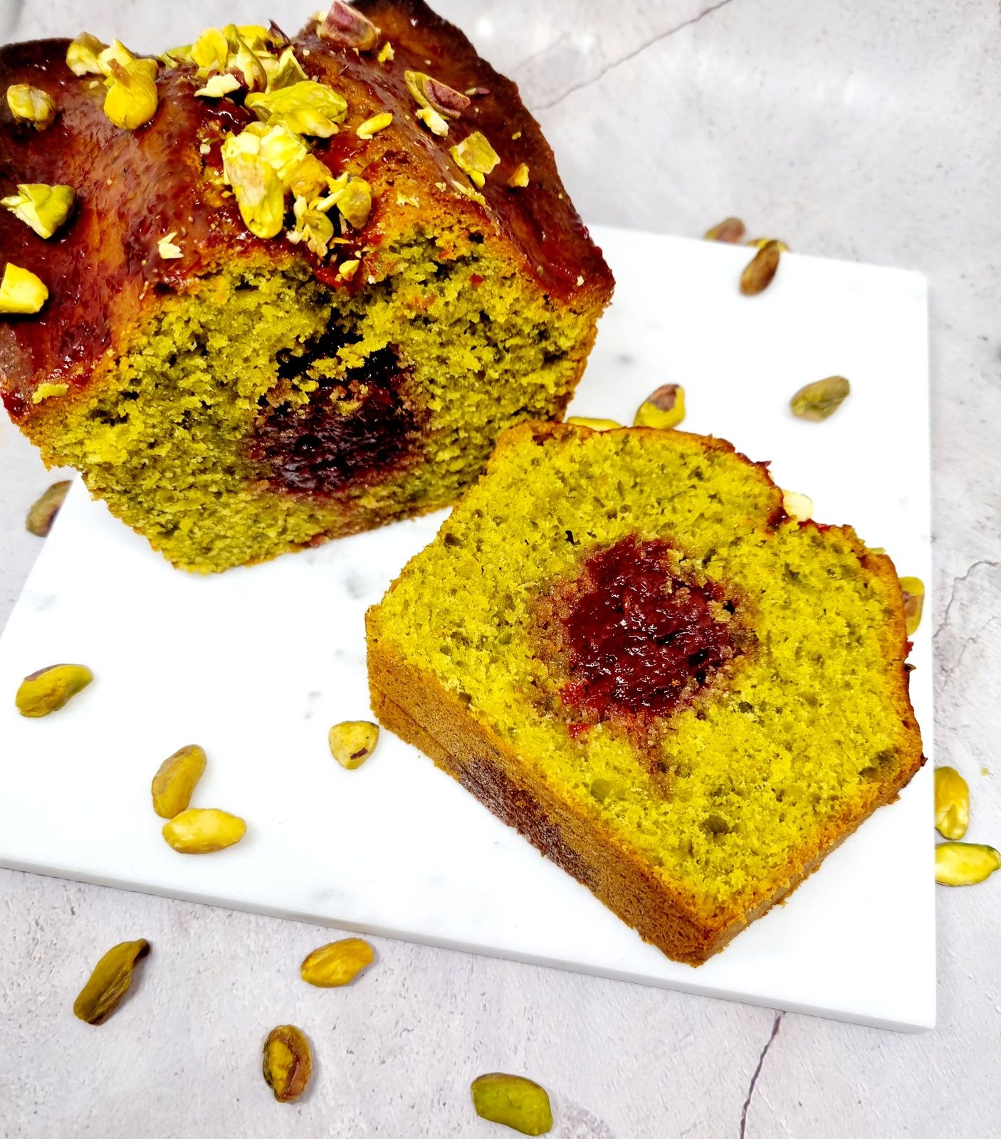 Cake pistache et cerise