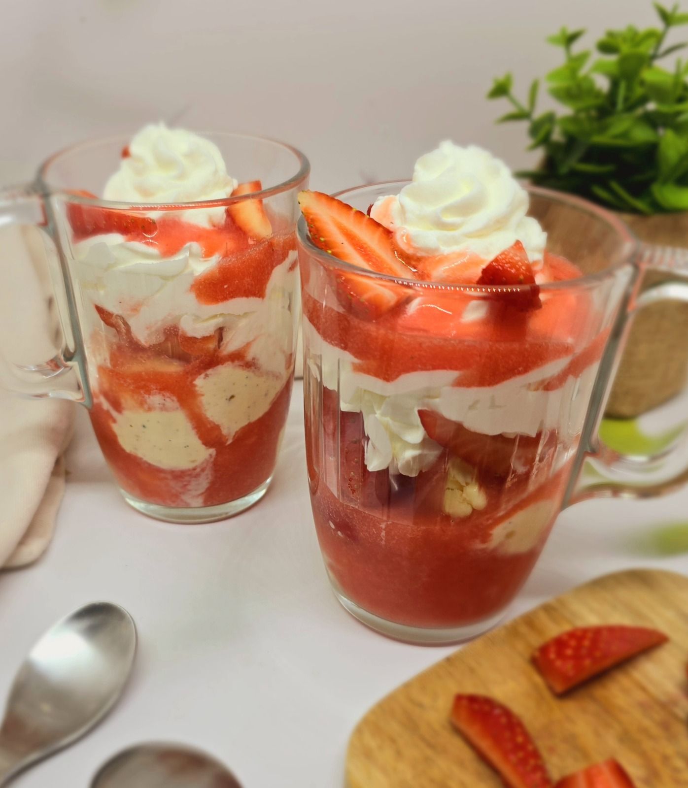 Liégeois à la fraise