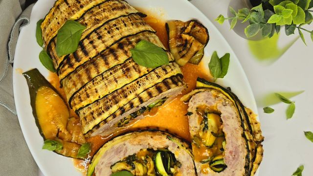 Pain de viande de dinde farci aux courgettes