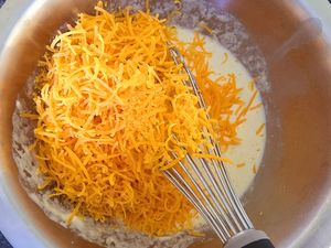 Quiche à la mimolette et aux blettes