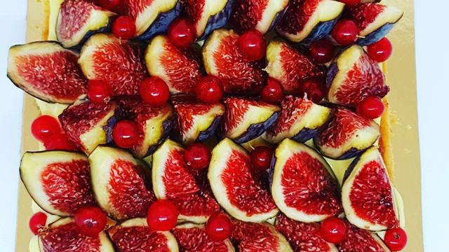La tarte figues groseilles