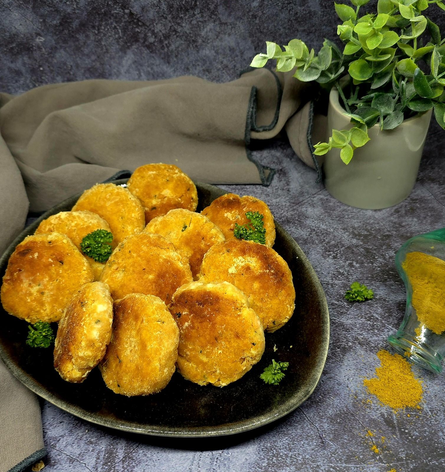 Galettes de patates douces aux épices