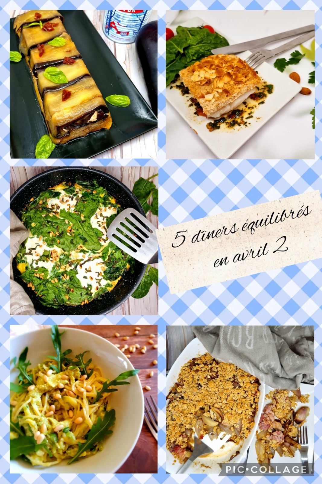 5 dîners équilibrés en avril n°2