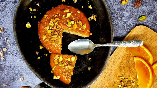 Gâteau de semoule à l'orange