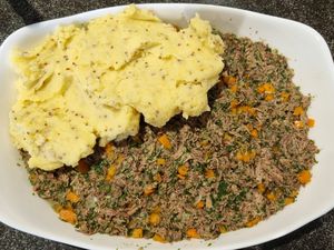 Hachis parmentier aux herbes et à la moutarde